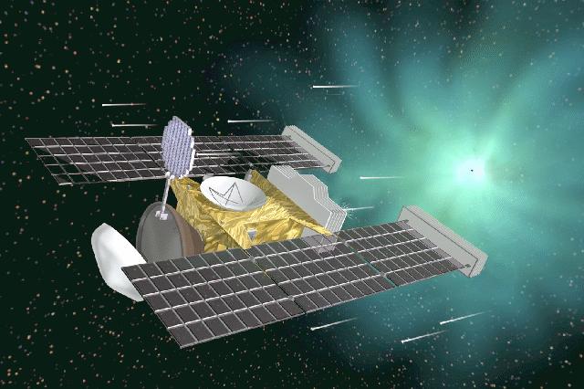 The Stardust spacecraft.
